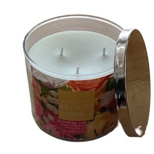 BRIGHTEST BLOOM Large 3 Wick Scented Candle 14.5 oz.  Bath & Body Works New